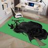 Wicked, Broomstick Pattern Polyester Office Carpet Chair Mats, Home Decor Dormitory Floor Protector with Anti-Skid Backing, Large Area Cover