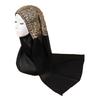 Long Islamic Turban Silk Women Headscarf Fashion Sequin Wraps Shawl  Female