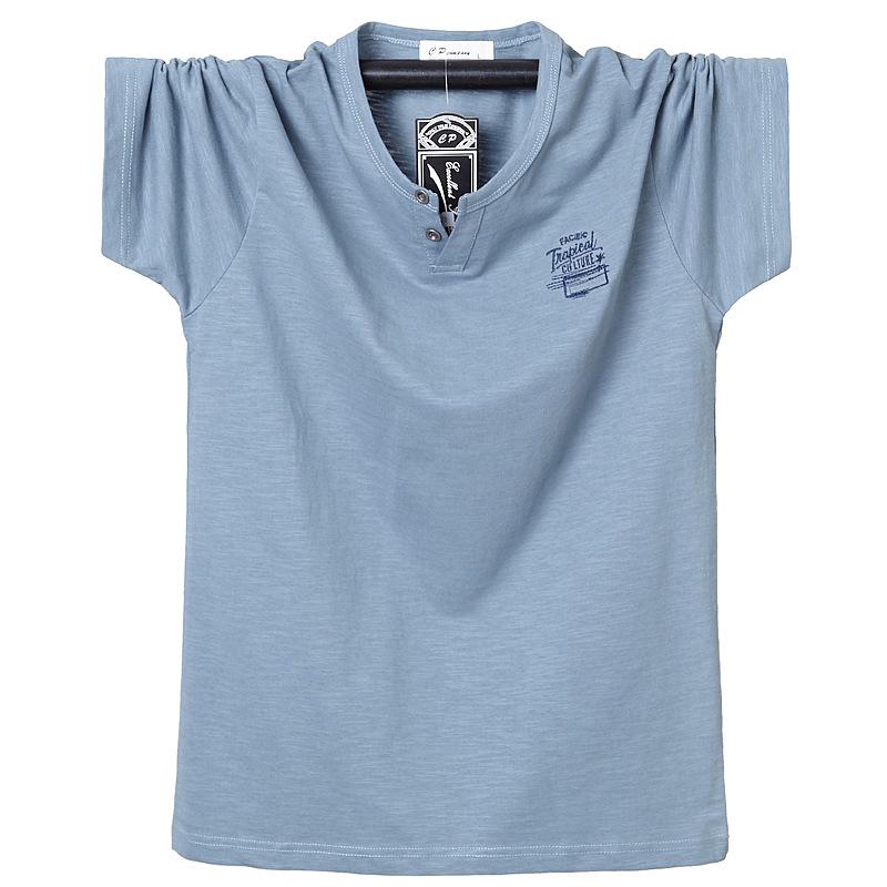 2025 New Men's XL Bamboo Cotton Summer Sports T-shirt, Short Sleeve, Thin Half Sleeve Design