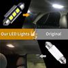 10 Pcs 12V Festoon LED Bulbs 31/36/39/41MM License Plate Lights Car Dome Light  License Plate