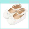 Baby-Schuhe im koreanischen Stil mit Schleife und weicher Sohle für Kleinkind-Mädchen für Frühlingsspaziergänge