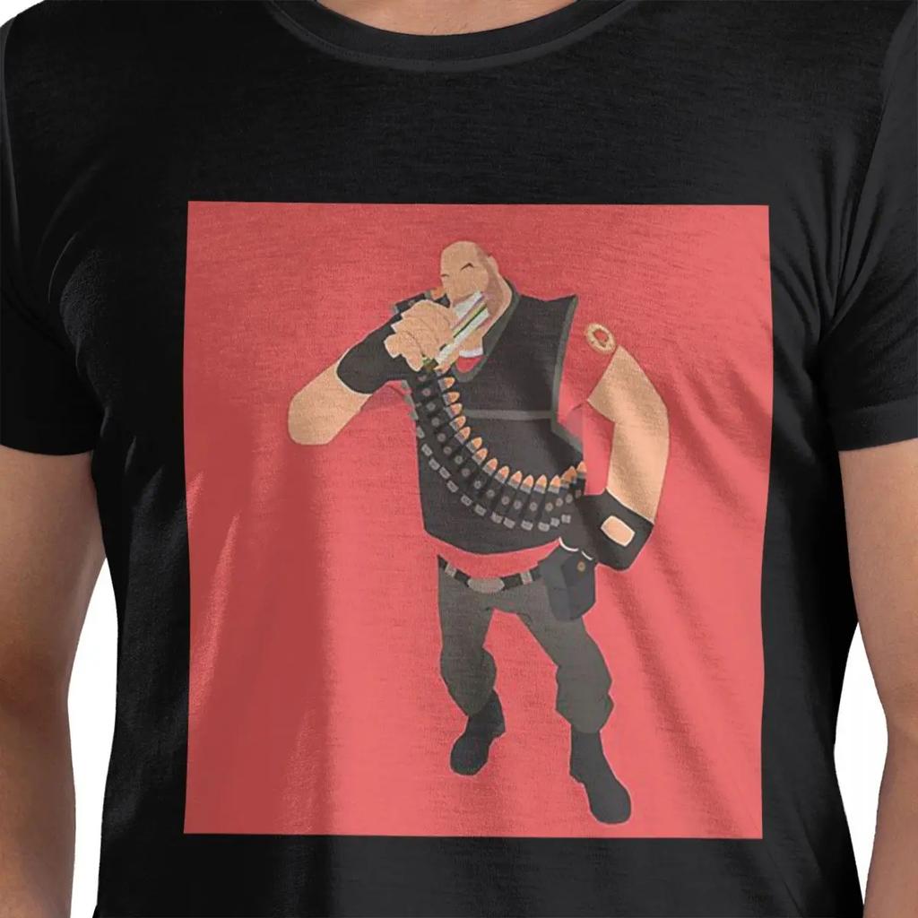 100 Cotton Team Fortress 2 Heavy Tshirt Unisexs Classic Oversized T Shirt Unisex Crew Neck Summer Shirts Tops S6xl