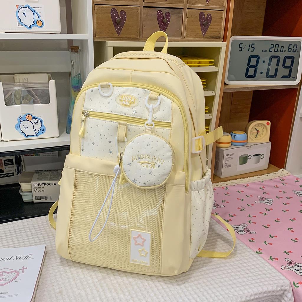 Schoolbag schoolbag for girls, primary school students, grades 3 to 6, backpack, large capacity 1011 new trendy girls, junior high school backpack
