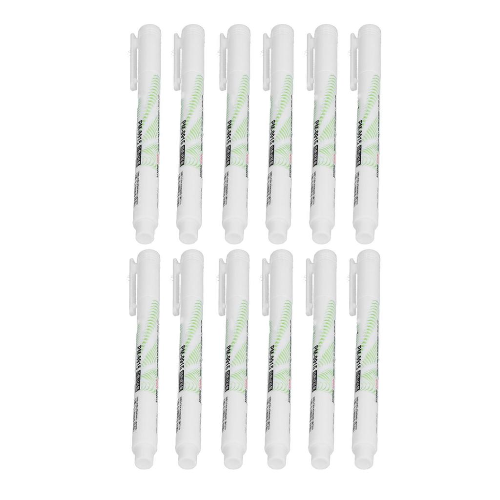 12 Pcs Marker Pens DIY Fine Nib Quick Drying White Drawing Pen Blackboard Marker