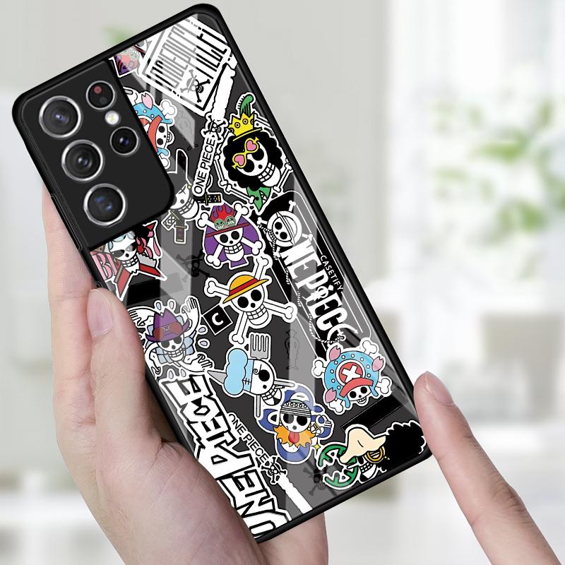 Case for Samsung Galaxy S25 S24 Ultra S21 S22 S20 FE S9 S23 Plus S8 Note 10 20 8 9 S10 Phone Cover OneS P-ieceS ZoroS Logo