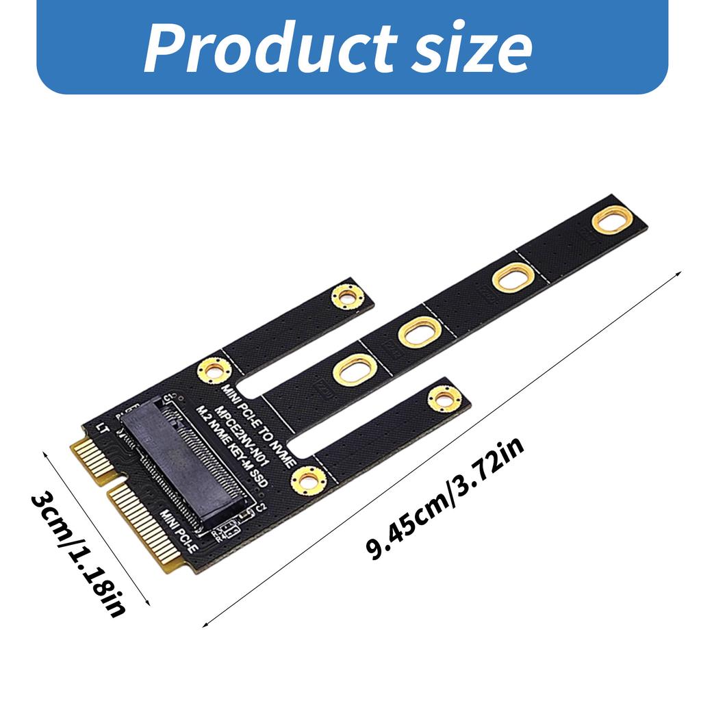 PCIE zu NVME Adapterkarte Board Konverter Erweiterungskarte Riser Unterstützt 2230 2242 2260 2280 NVME PCIE M-Taste