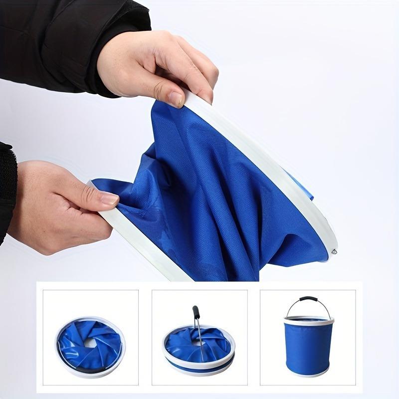1PC/13L Multifunctional Folding Bucket Shrink Bucket Car Convenient Outdoor Folding Bucket Fishing Bucket for Car Washing