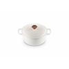 Signature Cocotte Round 20cm with Lace Relief, Cotton (Copper Toss)
