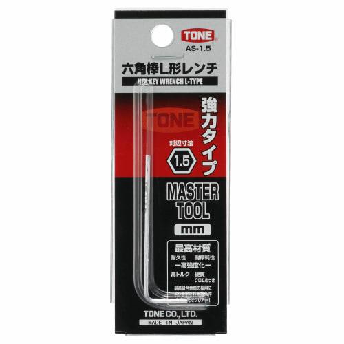 TONE Šestihranný tyčový klíč typu L AS-1,5 Šířka přes plošky 1,5 mm
