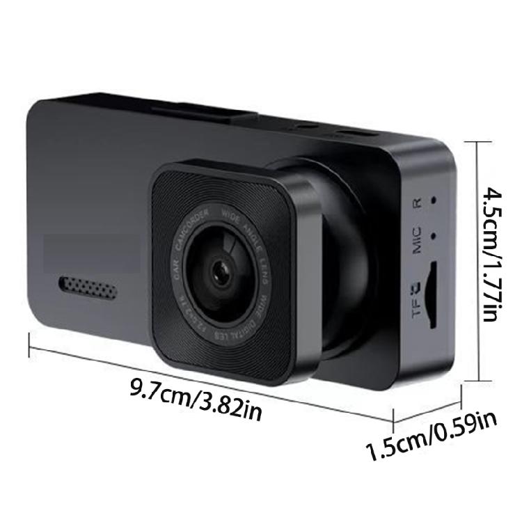 2/3 Channel Dashcam Video Recorder 2'' IPS Screen Wide Angle Camera