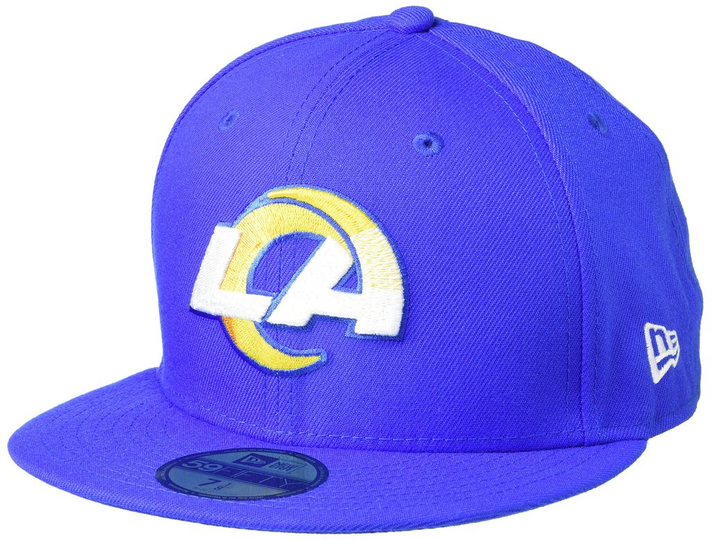 New Era NFL 59FIFTY Cap, Los Angeles Rams, Oceanside Blue, 55.8cm