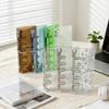 Lightweight Transparent PVC Binder Notebook with Elastic Band M2.5 Loose-leaf Journal DIY Sticker Organizer Stationery Lovers