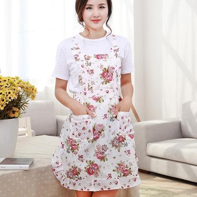 Lady Kitchen Apron Dress Restaurant Home Kitchen For Pocket Cooking Funny Apron