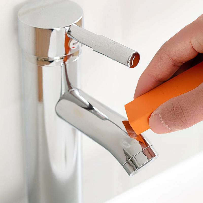 1pc Easy Limescale Eraser Bathroom Glass Rust Remover Rubber Household Kitchen Cleaning Tools Kitchen Scale And Rust Brush
