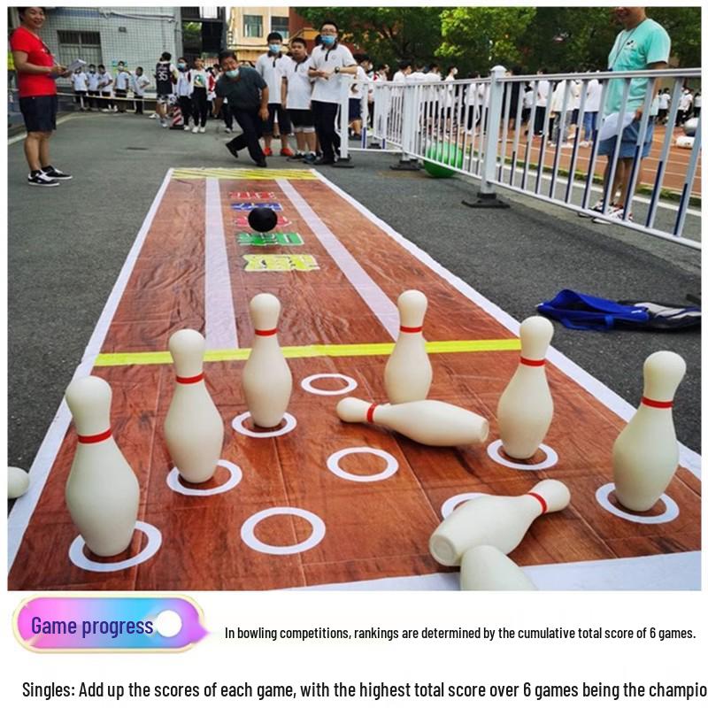 Large Indoor/Outdoor Bowling Game Set for Kids and Adults - Perfect for Team Building and Leisure Activities