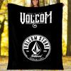 V-VOLCOM LOGO3 printed throw blanket—lightweight,soft,warm;versatile blanket for all seasons—perfect as &air-conditioning throw,nap blanket
