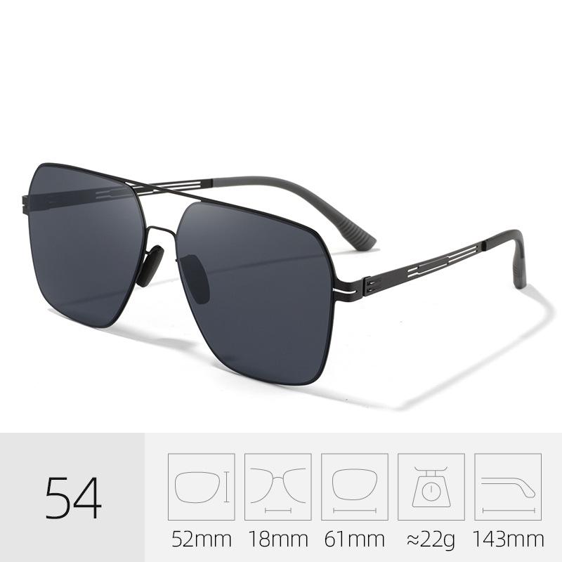 Men's Ultralight Polarized Frog Mirror Driving Sunglasses - Anti-UV Nylon & Metal Fishing Shades
