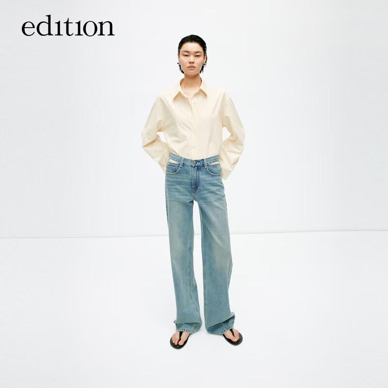 

Женские ретро джинсы прямого кроя с высокой посадкой XL / 29