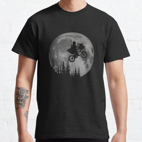 Novelty ET The Extra Terrestrial E.T. T-Shirts for Men Crewneck 100% Cotton T Shirt Short Sleeve Tee Unique Clothes for Male