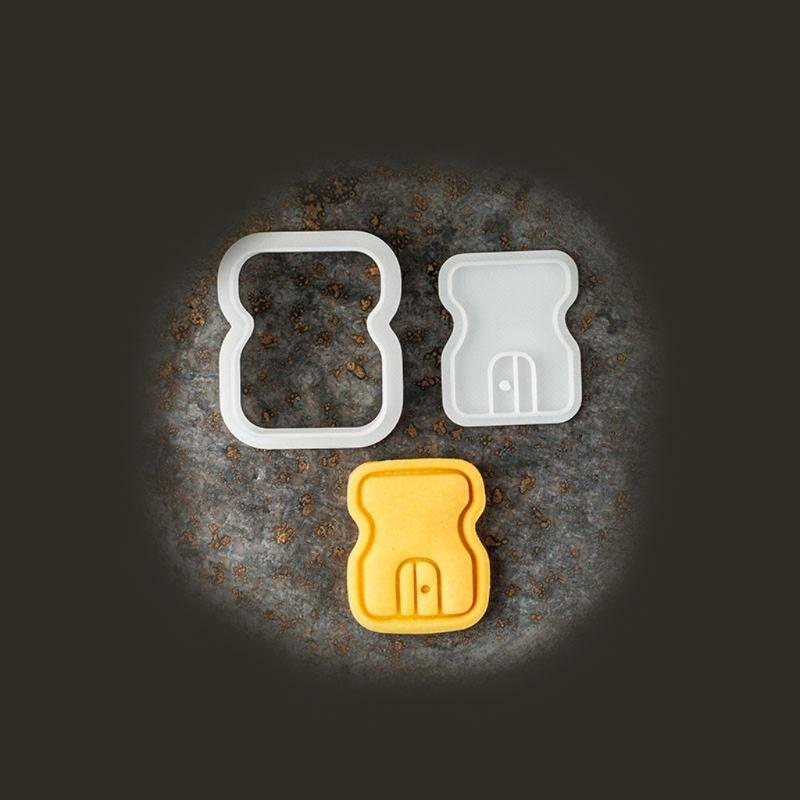 Educational Theme Plastic Cookie Cutters Molds School Cookie Stamps For Creative Baking With Children And Family Activity