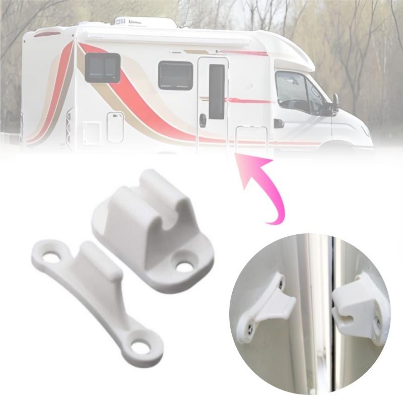 Caravan RV Motorhome Camper Main Door Gate Push Catch Retainer Clip Holder T-Shaped Cabin Door Clamps Stay Spacer Accessories