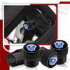 AUQ1 4Pcs/Set Car Wheel Tire Valve Caps Tyre Air Stem Covers Dustproof Waterproof Decoration For GAZ Gazelle Badge Auto Accessories