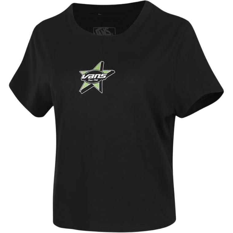 Vans Starmarked SS Baby Round Neck Pullover Comfortable Short Sleeve T-Shirt Women T-Shirt VN000SWBBLK S