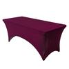 4-6FT Stretch Table Cover Set: Rectangular Elastic Tablecloth for Conference, Wedding, Banquet, Cocktail Events