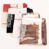 New simulation silk satin flower chain 90 * 90 generous silk scarf female scarf worker