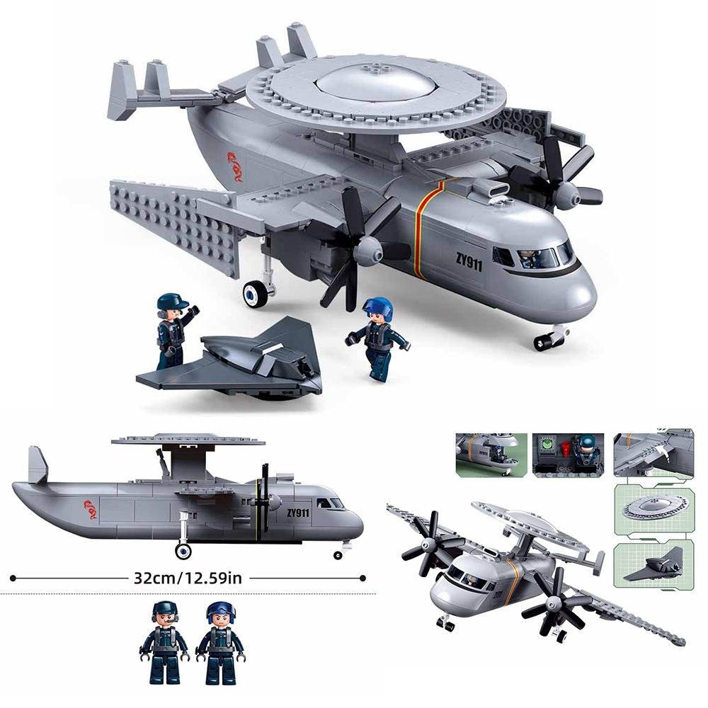 High-Quality Sluban Brand New Army Style High-Quality Air High-Quality Force High-Quality Transport High-Quality Aircraft High-Quality Army