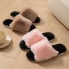 Winter Fashion Indoor Home Comfortable Warm Non-Slip Slippers Women Shoes