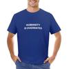 Humanity Is Overrated T-Shirt Boys Animal Print Shirt T Shirt for Men Anime Clothes New In Tops & Tees Heavyweight Male Cartoon
