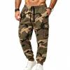 Men's Cargo Sweatpants Loose Fit Hip Hop Joggers for Outdoor Sports
