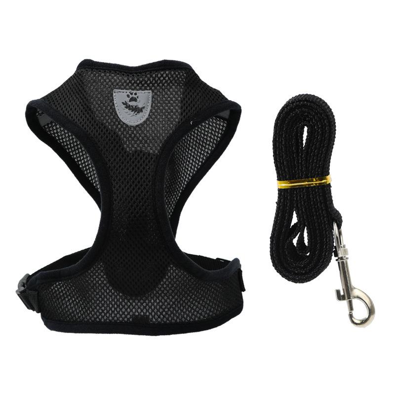 Cat leash vest type small dog chest strap anti-break free does not restrain the neck four seasons cat and dog universal breathable chest back
