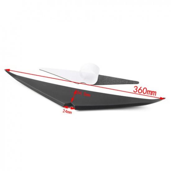 ABS Headlamp Headlight Eyebrow Eyelid Trim For Harley Road Glide FLTRX FLTRU BLK