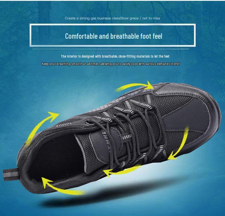 Men's Plus Size Casual Outdoor Hiking Shoes for Spring and Summer