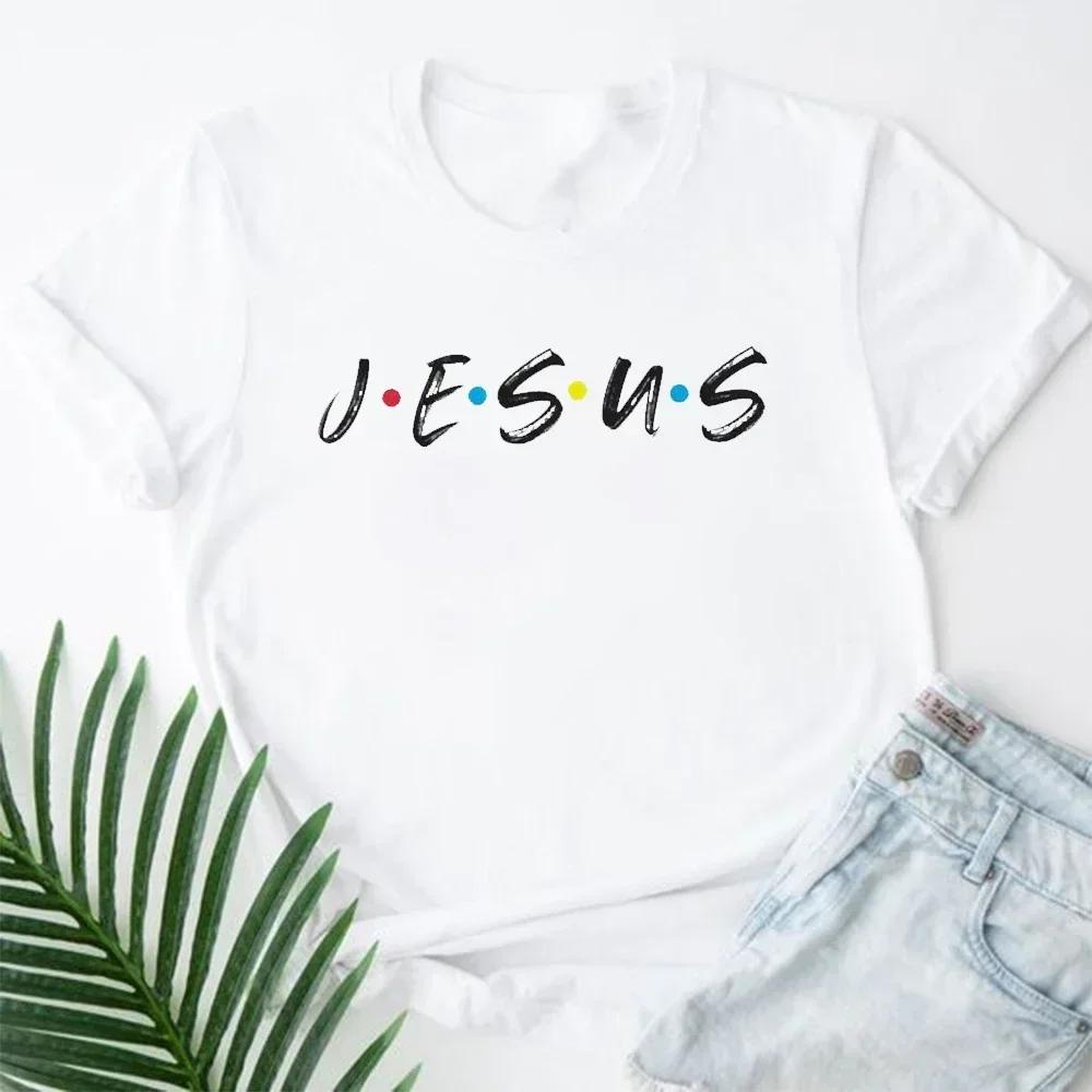 2027 Jesus Is King Letter Print Unisex Tshirt Christian Faith Hope Love Harajuku T Shirts Religion Oneck Tops Tees Streetwears