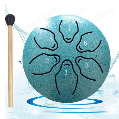3 Zoll 6 Töne Regentrommel für Draußen Stahltongtrommel Perkussion Musikinstrumente für Yoga Meditation Einzigartiges Geschenk