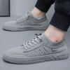Fashion Non Slip Casual Shoes for Men Lightweight Plain Gray Sneakers In Promotion Legitimate 2025 Trend Designer Luxury Work Man Shoe