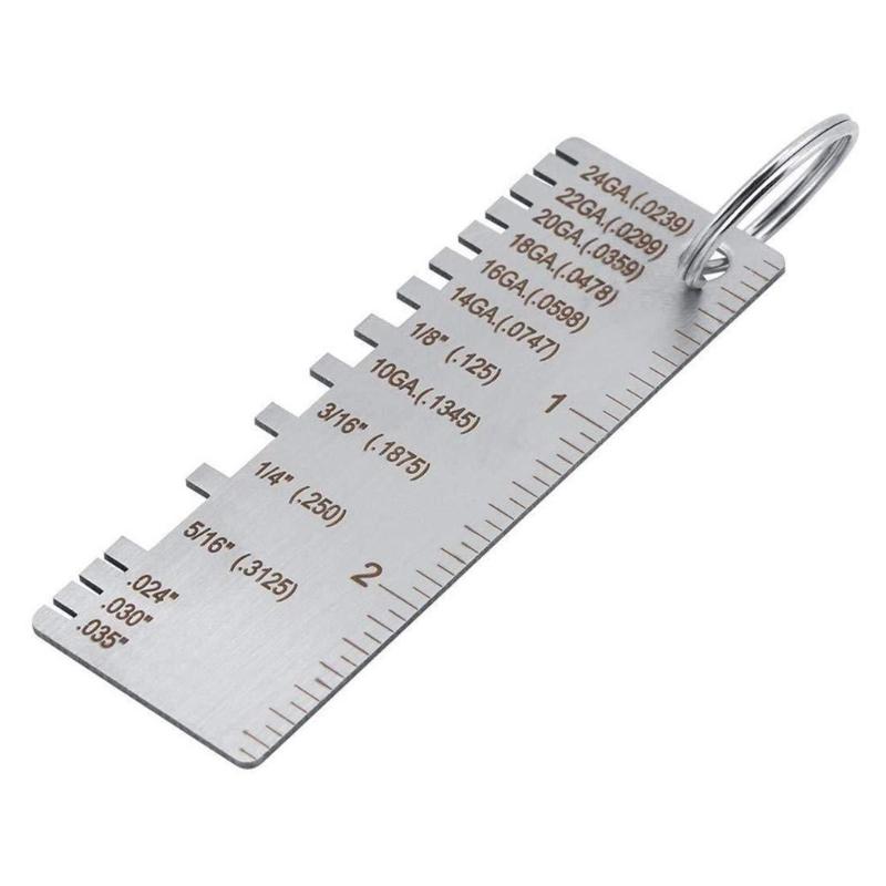 Round Wire Cable Thickness Gauges with Double Side Scale Wire Diameter Measuring Tool for Accurate Sheet Metal Measurement