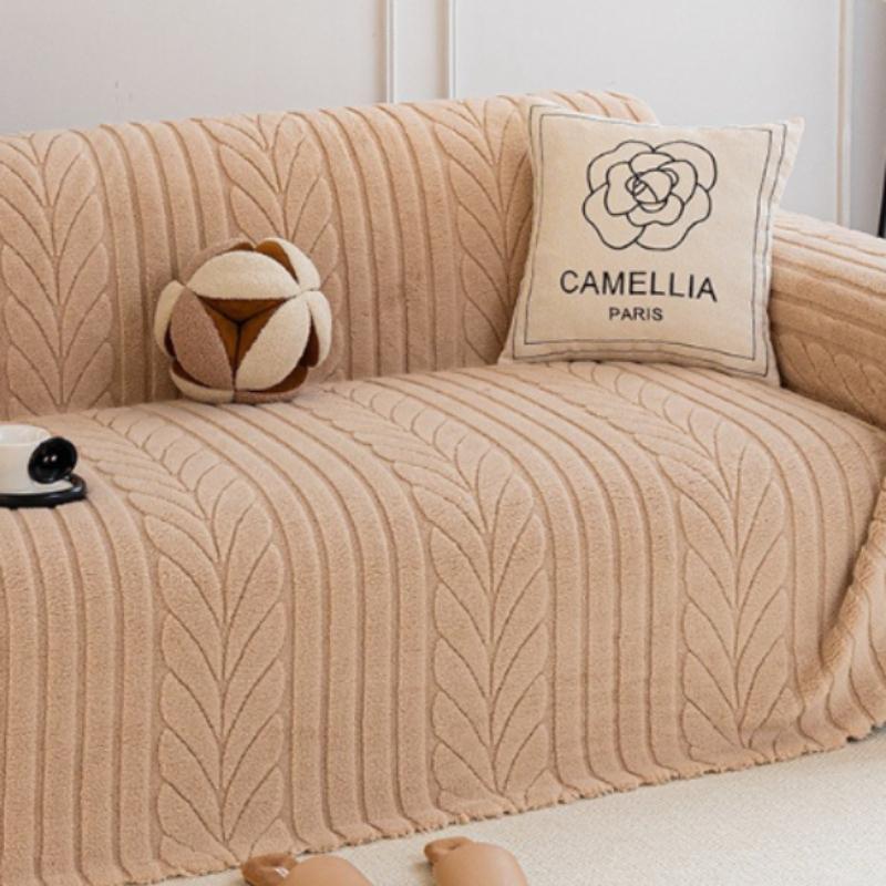 Shu cotton lint thickened sofa towel, a whole full-cover sofa cover in autumn and winter
