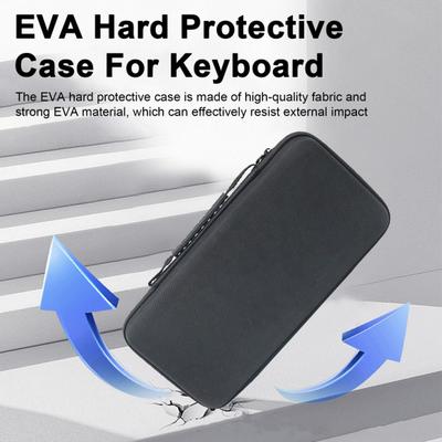 Keyboard Storage Case Travel Carrying Bag Zipper Closure Shock-Resistant Protective Storage Bag EVA Hard Case for MX Keys Mini