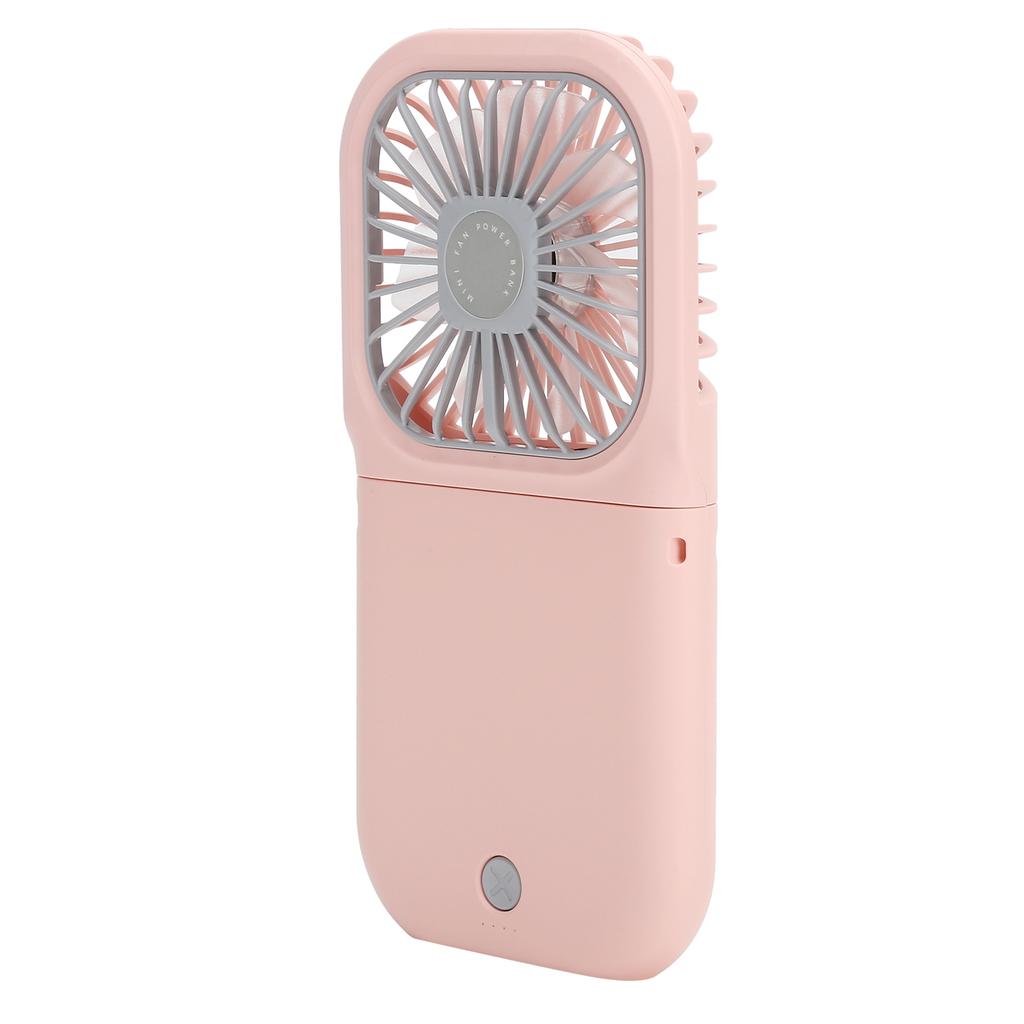 Hanging Neck Fan Mini Portable Folding 3 Speed Adjustable USB Charging Low Noise Fan for Home Office OutdoorPink