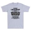 Sorry I Am Already Taken By A Freaking Awesome Guy Husband Retro Unisexs Tshirt
