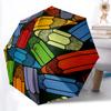 1pc Colorful Pencils Automatic Folding Umbrella - 8-Rib Automatic Open/Close, Portable Collapsible Compact Umbrella yy251218039
