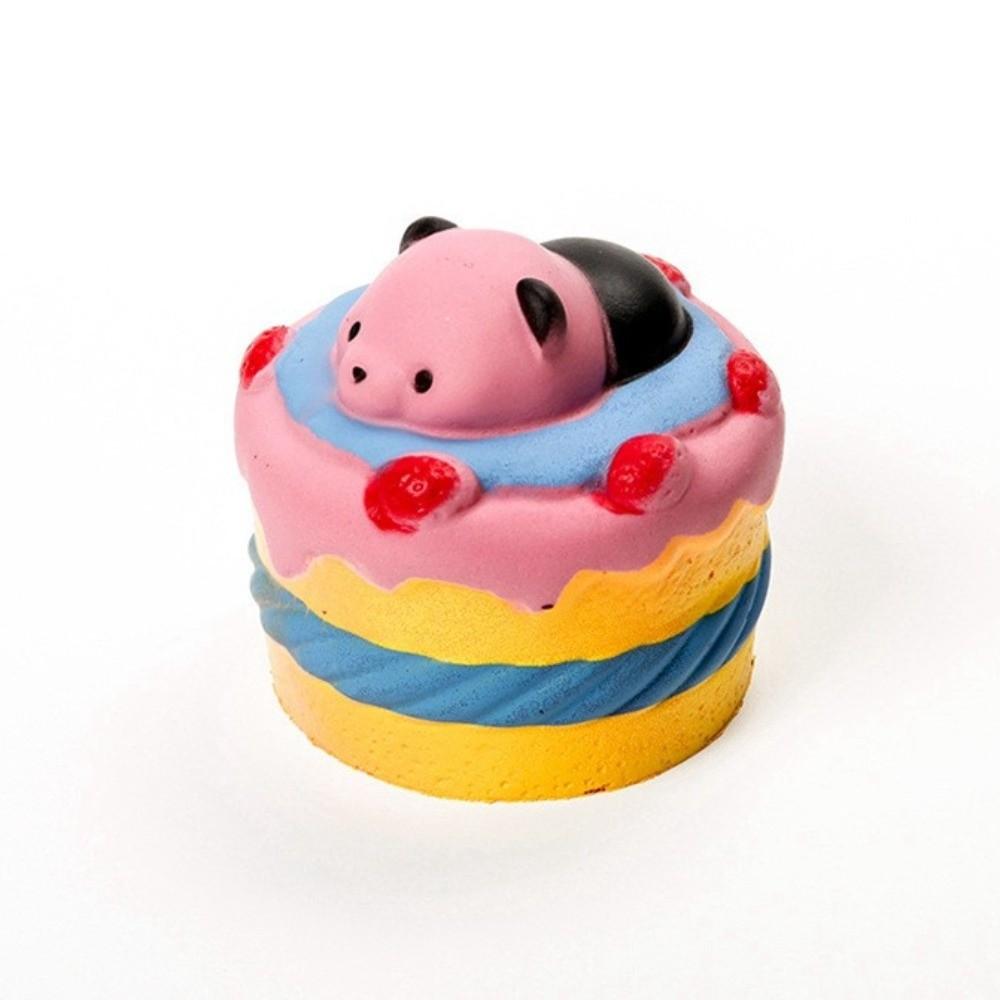 Stress Relief Birthday Cake Squeeze Toy Simulation Simulated Cake Toy  for Adults Kids Gift 07