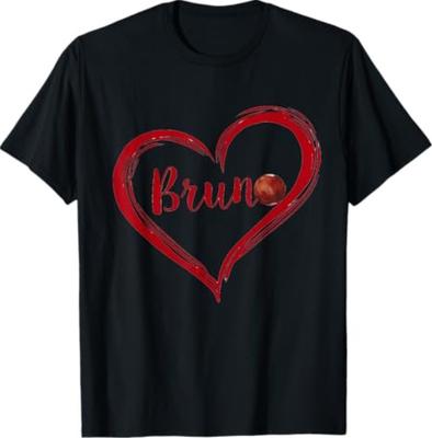 Love Heart Bruno First Name Personalized for Men Women T-Shirt