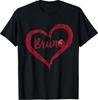Love Heart Bruno First Name Personalized for Men Women T-Shirt