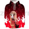 Harajuku Hazbin Streetwear 3D Print Hotel Men Clothing Hip-Hop High Street Sweatshirts Female Anime Hoodie Cosplay Costume Hoody