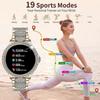 Erwachsenen Smartwatch Smart Watch Erwachsene Android 2024 360*360 Blutdruck Fitness Tracker Smartwatch Bluetooth Anruf Wasserdicht